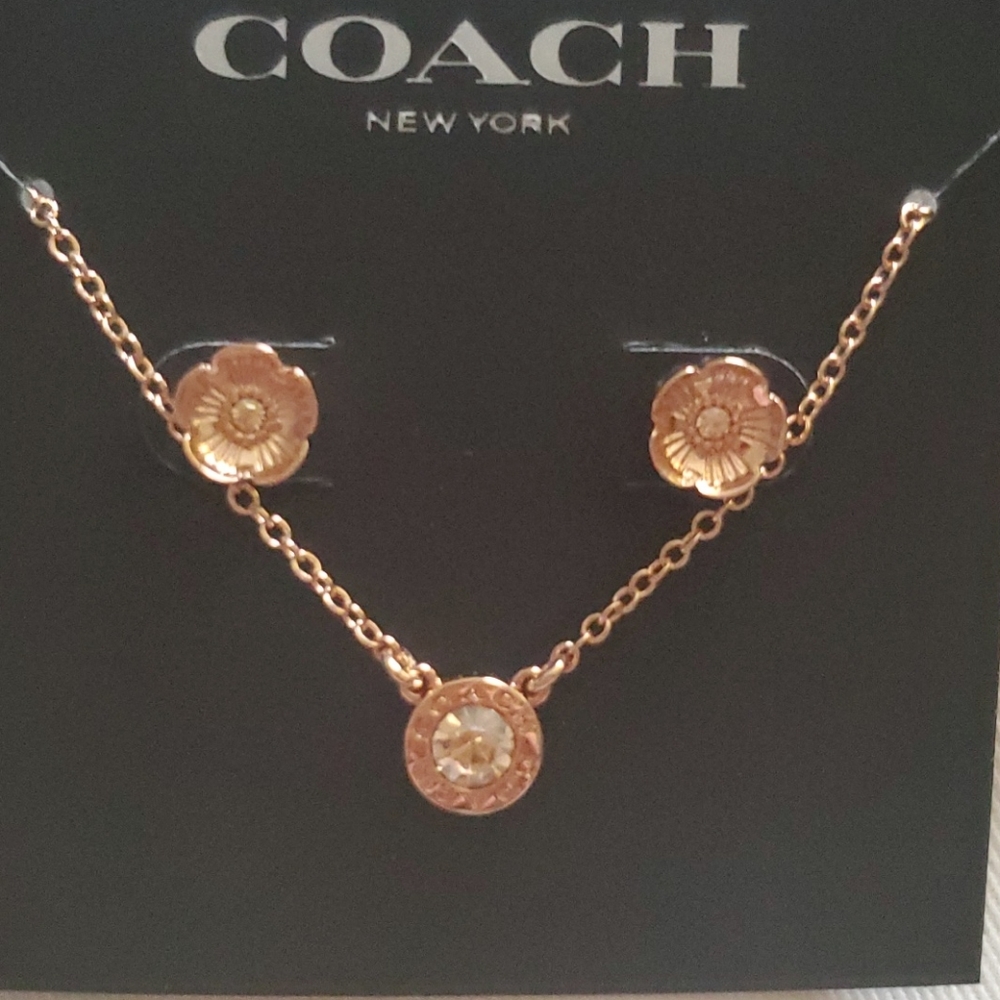COACH Necklace and Earring set
